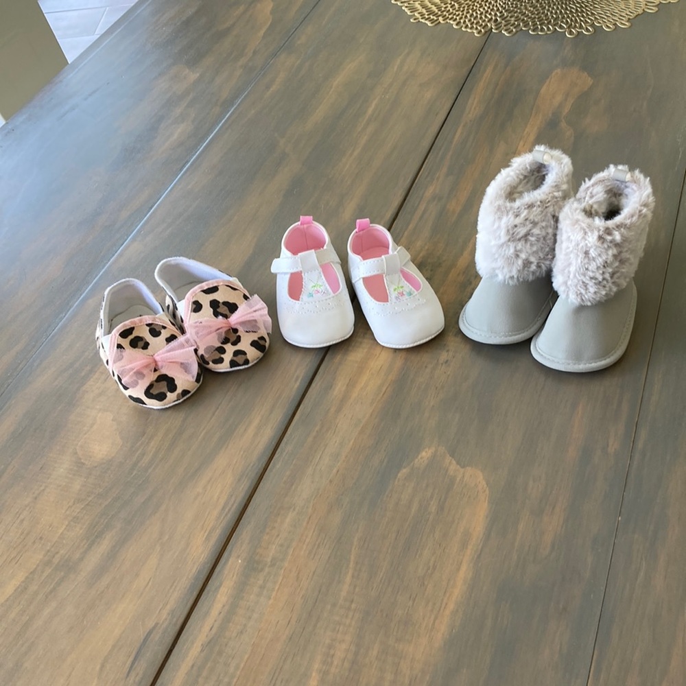 3 baby shoes